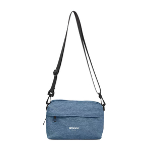 Qminica小众单肩运动斜挎包网红百搭妈咪小包大容量手账包收纳包