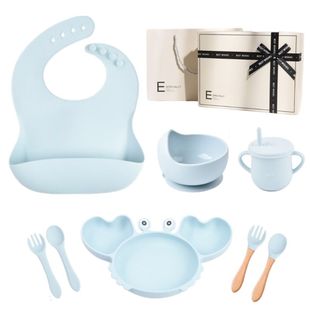 订定制宝宝餐具套装吸盘防摔碗勺姓名字Logo儿童专属周岁礼物创意