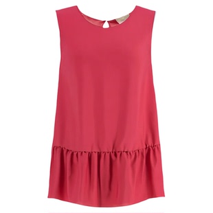 Women's sleeveless pleated dress 女士宽松圆领无袖百褶连衣裙