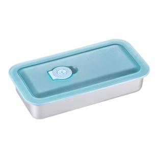 304不锈钢保鲜盒 韩式饭盒便当盒收纳盒长方形食品泡菜菜酱料小盒