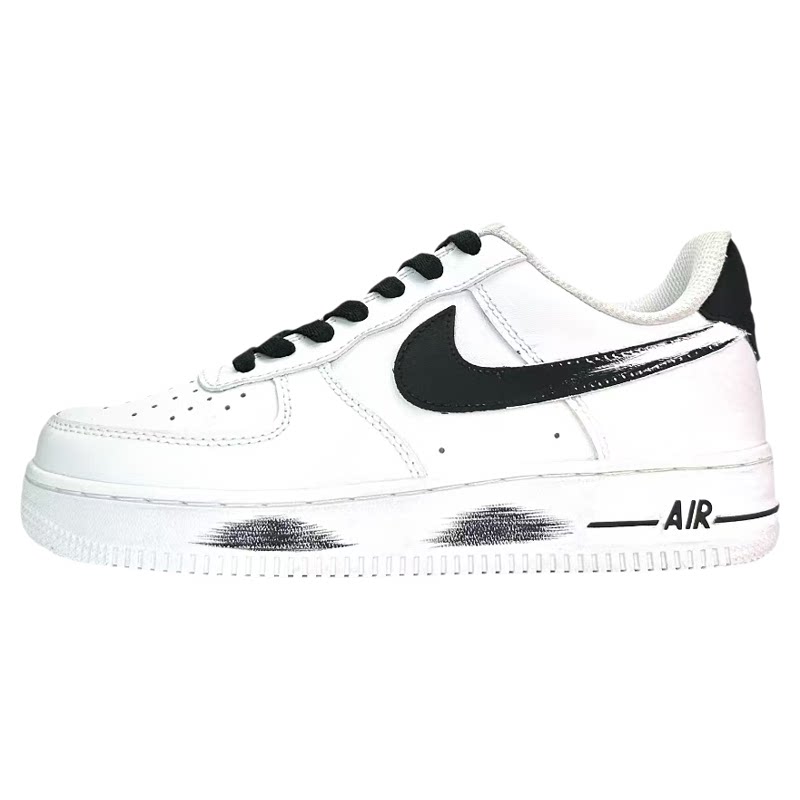 定制球鞋Nike Air Force 1 空军一号 山中油画 增高 男女低帮板鞋
