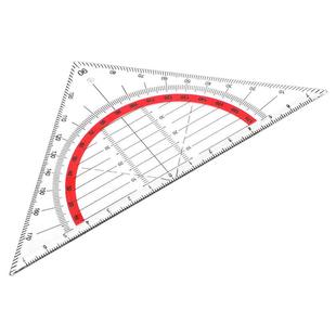 小学生多功能三角尺上海用可画平行线三角板特殊塑料直角尺坐标尺带量角器二四年级数学教具绘图尺子文具