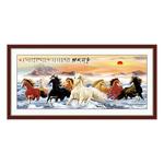 客厅装饰画风景画自粘墙纸旭日东升墙贴画山水背景墙贴壁画玄关