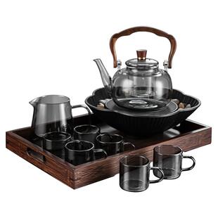 冬天围炉煮茶室内家用烤火炉套装电炉丝电陶炉茶壶煮茶器2025新款