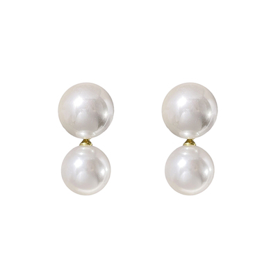 GMI无耳洞大珍珠耳夹女