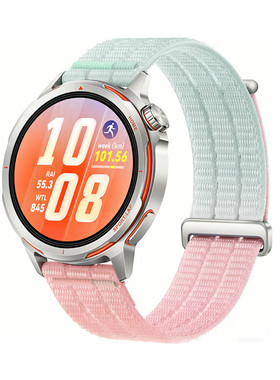 适用华为gt6表带gt5手表双节尼龙编织gt runner2按压式破晓橙watch5运动gt6pro渐变gt4透气男女生gt3荣耀配件