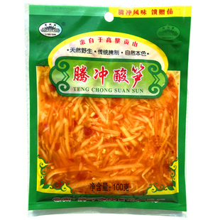 云南特产保山腾冲酸笋酸辣下饭菜螺丝粉配料酸汤料栗树园臭笋100g