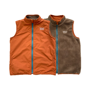 JUSTIN童装男女童装工装背心运动内里加绒中大童山系两面穿马甲