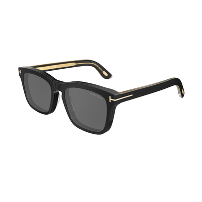【ICON系列】TOM FORD近视套镜 方形磁吸式夹片墨镜框架 FT6070-B