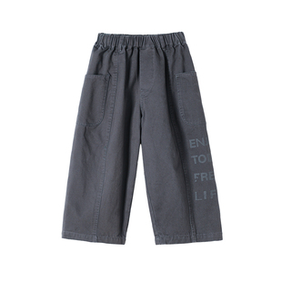 允儿妈男童装2026春秋新品儿童纯棉休闲长裤小童幼儿园工装裤裤子