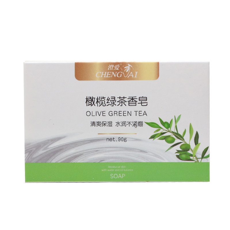香皂橄榄绿茶味持久留香全身沐浴