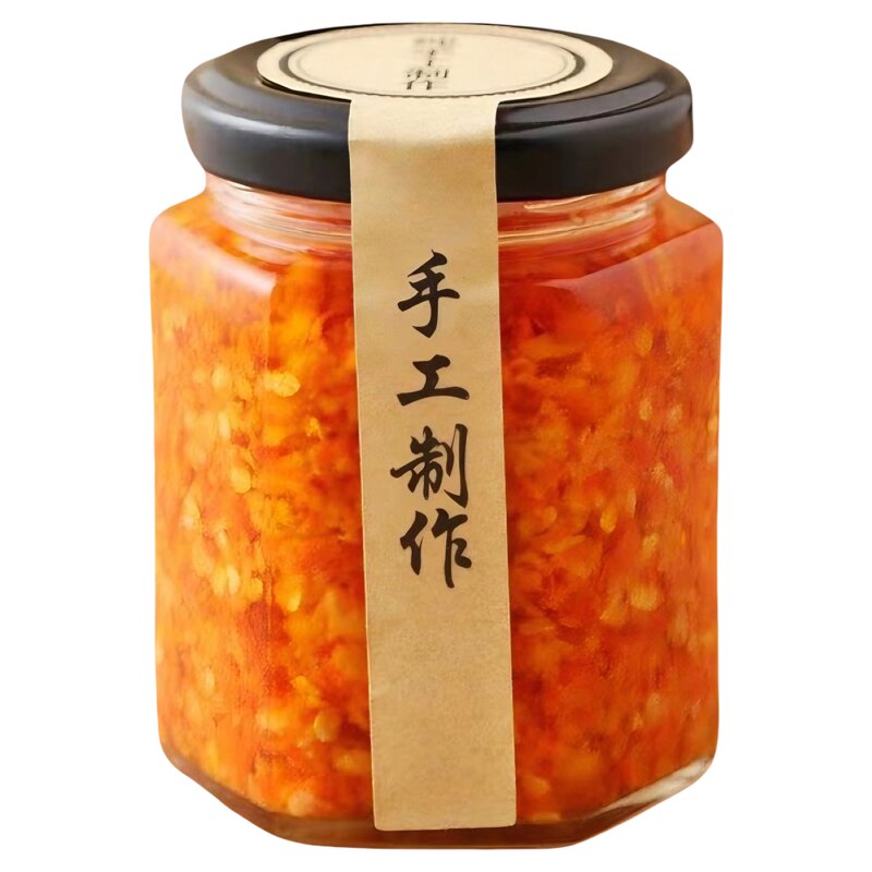 下饭同学广东肠粉店猪脚饭同款潮汕自制手工蒜蓉辣椒酱特辣下饭酱