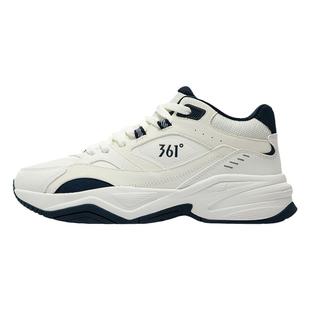 扬帆361加绒男鞋运动鞋保暖冬季防滑防泼水老爹鞋革面休闲鞋子男