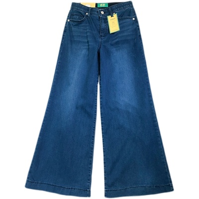 阔脚裤高腰宽松喇叭牛仔秋季新款