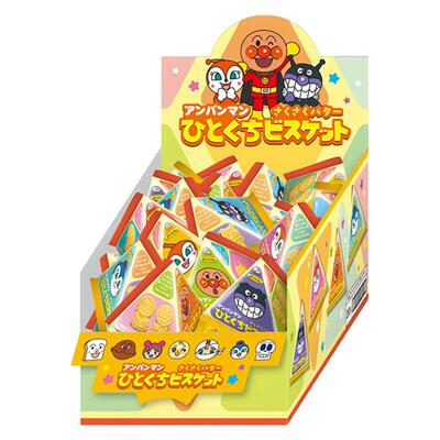 日本进口Fujiya不二家面包超人一口黄油味小饼干12g*20袋独立包装