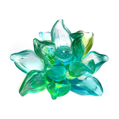 梁明毓香插线香插琉璃摆件莲花