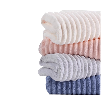 5A物理抗菌奶条毛巾吸水洗澡干发