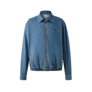 【男装上新】Eland衣恋外套翻领夹克长袖牛仔外套2026春季新款