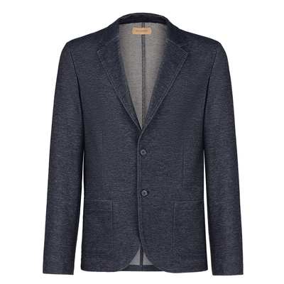 FALCONERI男士意式休闲翻领棉质长袖西装外套UCL0207