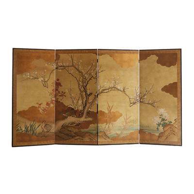 【东方美学】高级氛围感金箔屏风