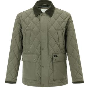 【商场同款】Hazzys哈吉斯男士绗缝棉服冬季巴恩风外套潮