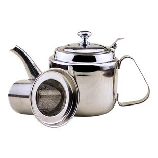 加厚304不锈钢养生大茶壶带过滤网泡茶壶烧水壶饭店餐厅茶水壶煮
