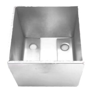 铝合金方管专用固定底座镀锌立柱脚套柱子304不锈钢四方角铁角码