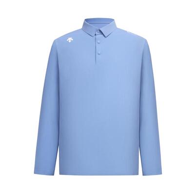 DESCENTEGOLF迪桑特高尔夫PRO男士四面弹长袖POLO衫防晒排汗