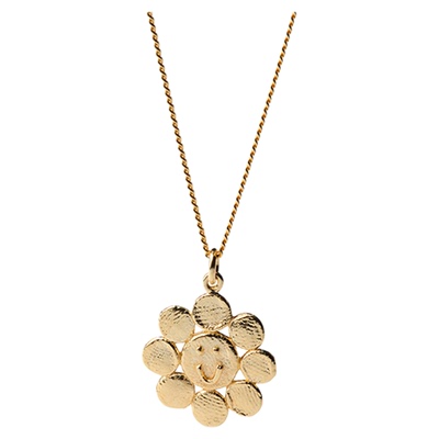 XTASTE 西班牙 CRISTINA JUNQUERO太阳花肖像项链小众叠戴高级感