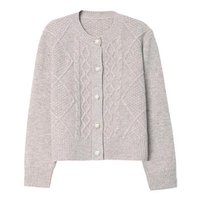 恒源祥女士100%羊毛开衫