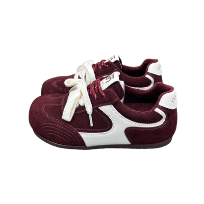 冬季新款加绒复古内增高德训鞋女