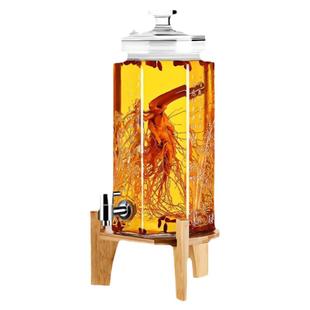 泡酒玻璃瓶10斤家用酒坛带龙头高档密封人参药酒酒罐酿酒专用酒瓶