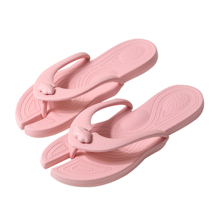 洁丽雅可折叠拖鞋夏旅行便携式外出游泳沙滩一次性人字拖2024新款