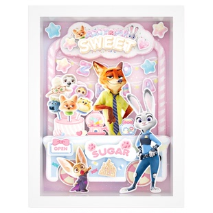 疯狂动物城3d立体拼图2纸艺亲子互动玩具迪士尼卡通趣味礼物