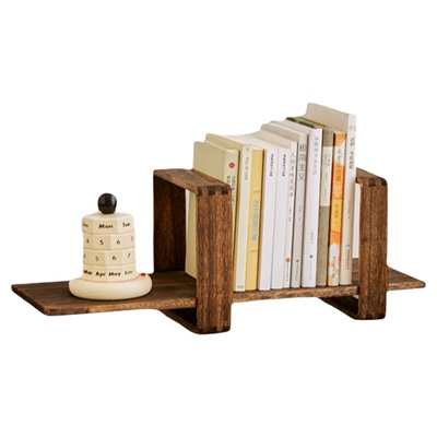 实木中式桌面书架图书收纳架