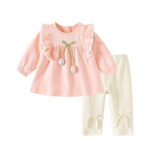 女童秋装套装公主风时髦洋气韩版儿童小女孩宝宝春季秋天甜美衣服