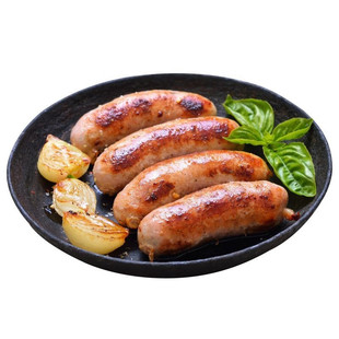 肴西来火山石烤肠风味热狗空气炸锅地道纯脆皮骨原味黑椒香肠