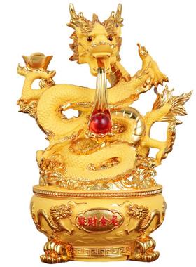 新年吉祥物礼品聚财金龙招财摆件