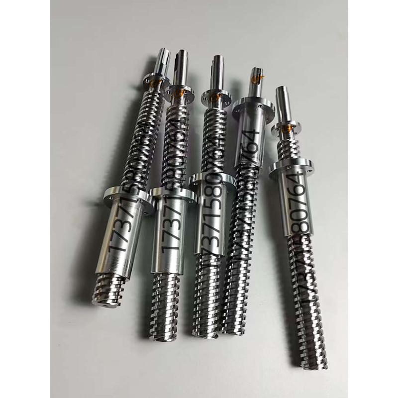 304不锈钢梯形丝杆螺杆丝杠 法兰铜螺母梯形圆螺母六角螺母T8-T48