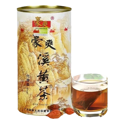 豪爽溪黄茶78袋泡茶罐装
