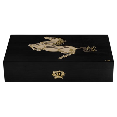 法国ELIE BLEU生肖马年110支装高级雪茄保湿盒雪茄烟盒全球限量