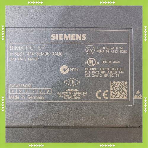 【问价】6ES7 414-3EM05-0AB0图为实物。版本号适用