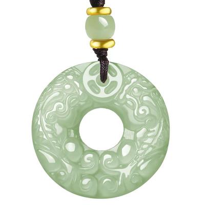 印象眸和田玉貔貅平安扣吊坠