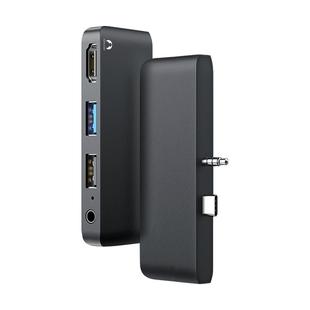snowkids微软surfacego1/2/3/4扩展坞usbhub高清hdmi4k带audio3.5音频大屏投屏办公学习直插卡片拓展坞转换器