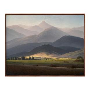 新品弗里德里希《巨人山》版画油画现代简约客厅沙发背景墙装饰画