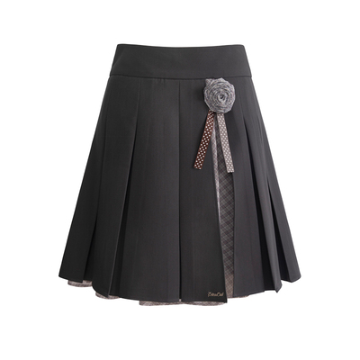 UNIFREEPLUS大码格纹西装半身裙