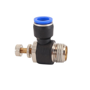 节流阀气管SL4/6/8/10/12mm调节阀气动元件调速阀气缸快速调气阀