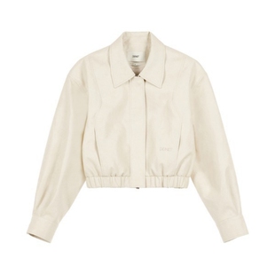 韩国设计师小众品牌deinet2025年秋冬季女装新品时尚皮衣外套上衣