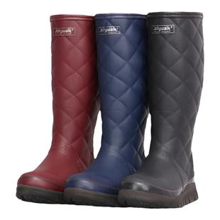 雨鞋女士高筒加绒保暖秋冬外穿套鞋防水水鞋防滑时尚潮流橡胶雨靴