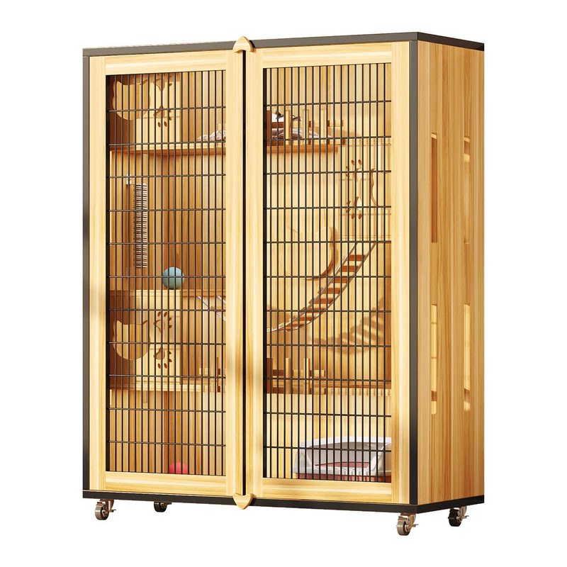 猫笼一体式特大号猫别墅家用超大